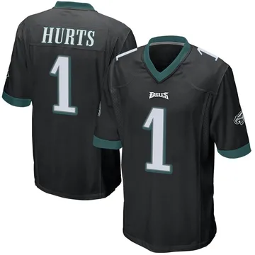 Youth Nike Philadelphia Eagles Jalen Hurts Black Alternate Jersey - Game