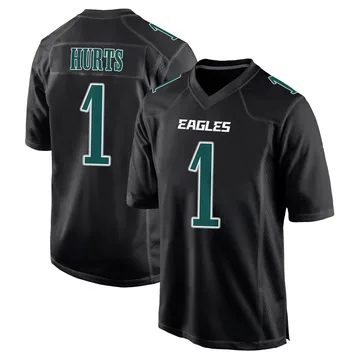 Youth Nike Philadelphia Eagles Jalen Hurts Black Carbon Fashion Jersey - Game