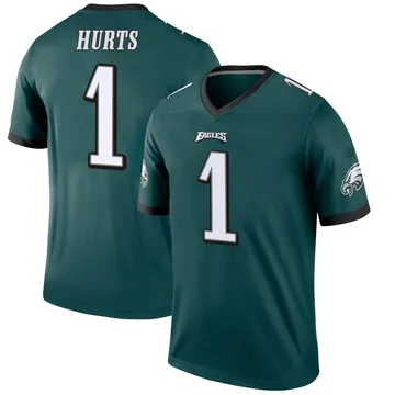Youth Nike Philadelphia Eagles Jalen Hurts Green Jersey - Legend
