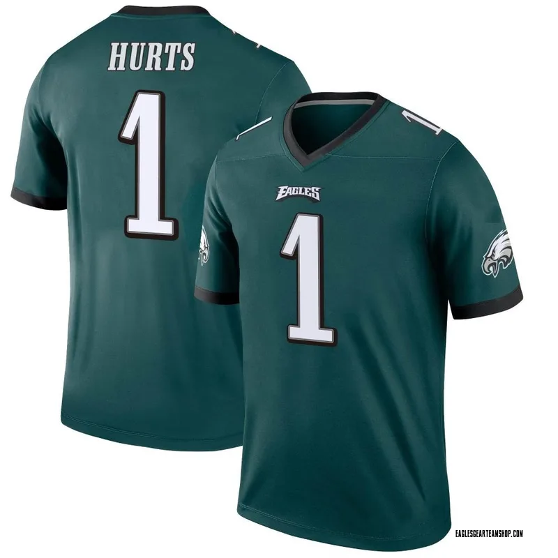 Youth Nike Philadelphia Eagles Jalen Hurts Green Jersey - Legend