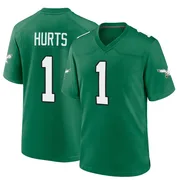 Youth Nike Philadelphia Eagles Jalen Hurts Green Kelly Alternate Jersey - Game