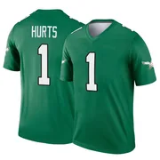 Youth Nike Philadelphia Eagles Jalen Hurts Green Kelly Alternate Jersey - Legend