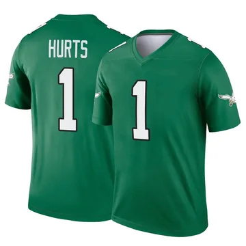 Youth Nike Philadelphia Eagles Jalen Hurts Green Kelly Alternate Jersey - Legend