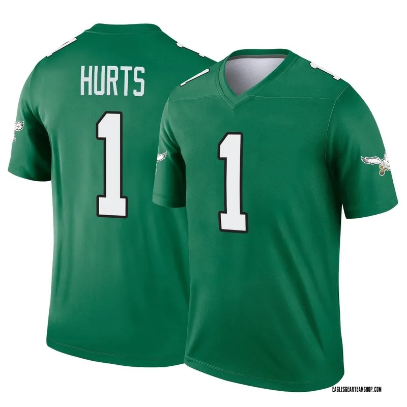 Youth Nike Philadelphia Eagles Jalen Hurts Green Kelly Alternate Jersey - Legend