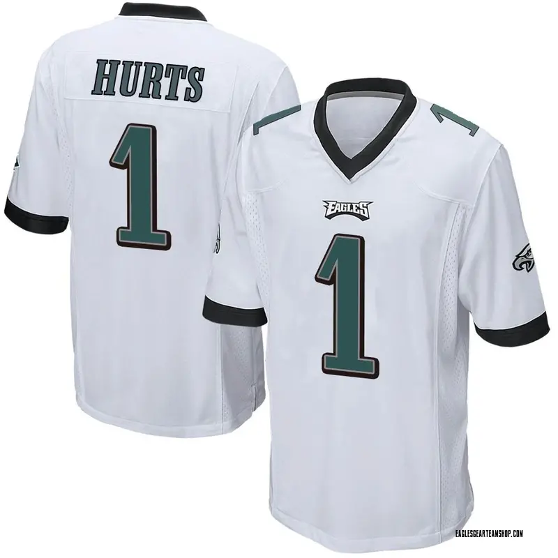 Youth Nike Jalen Hurts Silver Philadelphia Eagles Inverted Team Game Jersey Size: Medium