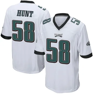 Youth Nike Philadelphia Eagles Jalyx Hunt White Jersey - Game