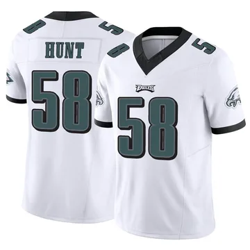 Youth Nike Philadelphia Eagles Jalyx Hunt White Vapor F.U.S.E. Jersey - Limited