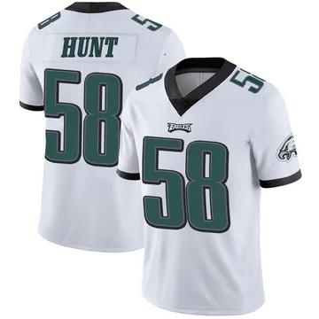 Youth Nike Philadelphia Eagles Jalyx Hunt White Vapor Untouchable Jersey - Limited