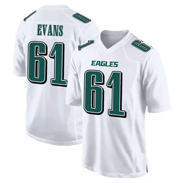 Youth Nike Philadelphia Eagles Joe Evans White Tundra Fashion Jersey - Game