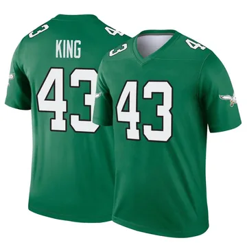 Youth Nike Philadelphia Eagles Johnny King Green Kelly Alternate Jersey - Legend