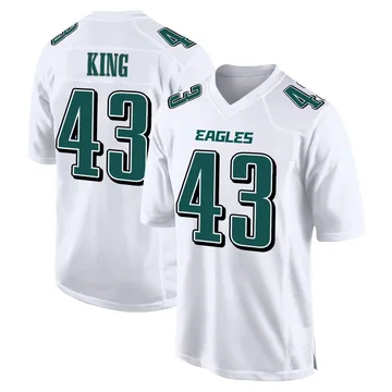 Youth Nike Philadelphia Eagles Johnny King White Tundra Fashion Jersey - Game