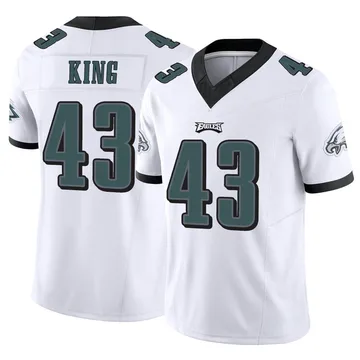 Youth Nike Philadelphia Eagles Johnny King White Vapor F.U.S.E. Jersey - Limited