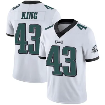 Youth Nike Philadelphia Eagles Johnny King White Vapor Untouchable Jersey - Limited