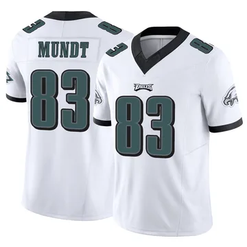 Youth Nike Philadelphia Eagles Johnny Mundt White Vapor F.U.S.E. Jersey - Limited