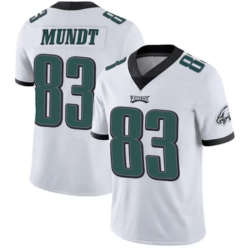 Youth Nike Philadelphia Eagles Johnny Mundt White Vapor Untouchable Jersey - Limited