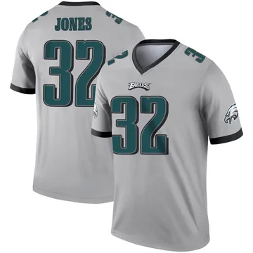 Youth Nike Philadelphia Eagles Jonathan Jones Silver Inverted Jersey - Legend
