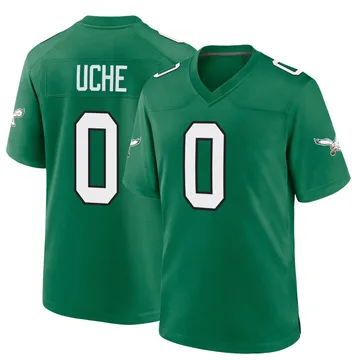 Youth Nike Philadelphia Eagles Joshua Uche Green Kelly Alternate Jersey - Game