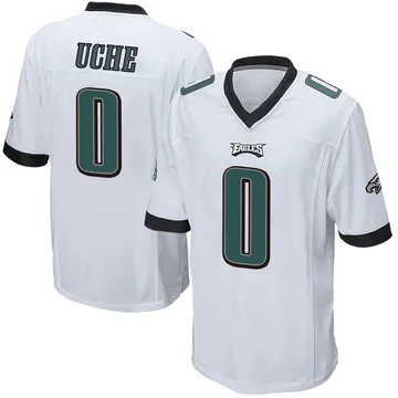 Youth Nike Philadelphia Eagles Joshua Uche White Jersey - Game