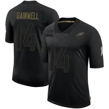 Youth Nike Philadelphia Eagles Kenneth Gainwell Black 2020 Salute To Service Jersey - Limited