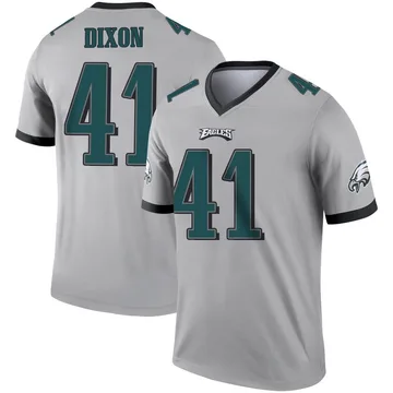 Youth Nike Philadelphia Eagles Lance Dixon Silver Inverted Jersey - Legend