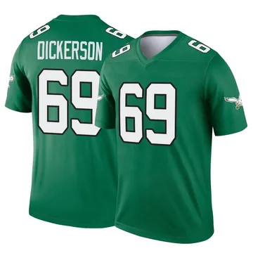 Youth Nike Philadelphia Eagles Landon Dickerson Green Kelly Alternate Jersey - Legend
