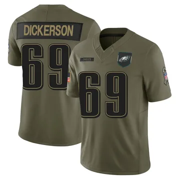 Youth Nike Philadelphia Eagles Landon Dickerson Olive 2025 Salute to Service Jersey - Limited