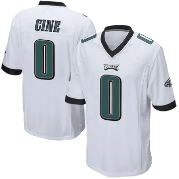 Youth Nike Philadelphia Eagles Lewis Cine White Jersey - Game