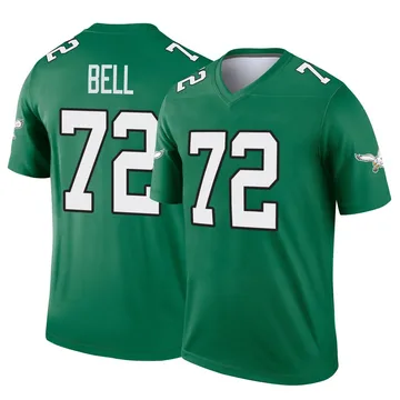 Youth Nike Philadelphia Eagles Markel Bell Green Kelly Alternate Jersey - Legend