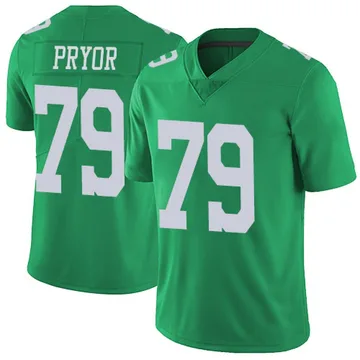 Youth Nike Philadelphia Eagles Matt Pryor Green Vapor Untouchable Jersey - Limited