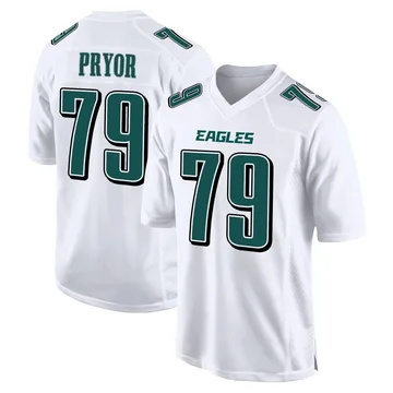 Youth Nike Philadelphia Eagles Matt Pryor White Tundra Fashion Jersey - Game