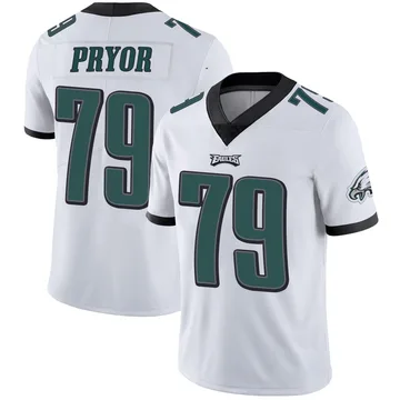 Youth Nike Philadelphia Eagles Matt Pryor White Vapor Untouchable Jersey - Limited