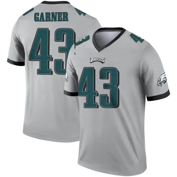 Youth Nike Philadelphia Eagles Mekhi Garner Silver Inverted Jersey - Legend
