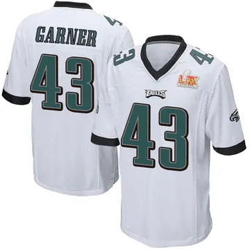 Youth Nike Philadelphia Eagles Mekhi Garner White Super Bowl LIX Jersey - Game