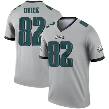 Youth Nike Philadelphia Eagles Mike Quick Silver Inverted Jersey - Legend