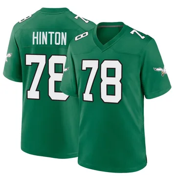 Youth Nike Philadelphia Eagles Myles Hinton Green Kelly Alternate Jersey - Game
