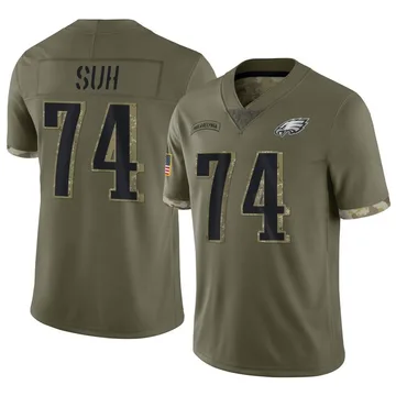 Youth Nike Philadelphia Eagles Ndamukong Suh Olive 2022 Salute To Service Jersey - Limited