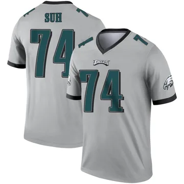 Youth Nike Philadelphia Eagles Ndamukong Suh Silver Inverted Jersey - Legend