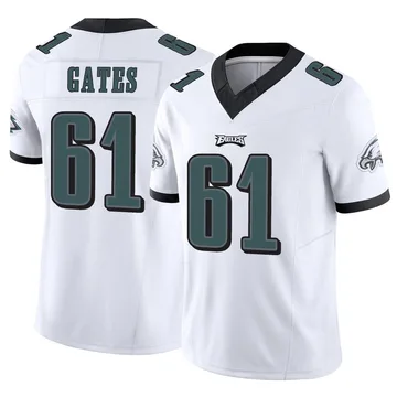 Youth Nike Philadelphia Eagles Nick Gates White Vapor F.U.S.E. Jersey - Limited