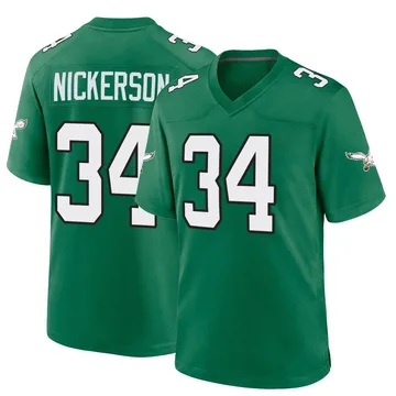 Youth Nike Philadelphia Eagles Parry Nickerson Green Kelly Alternate Jersey - Game