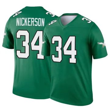 Youth Nike Philadelphia Eagles Parry Nickerson Green Kelly Alternate Jersey - Legend