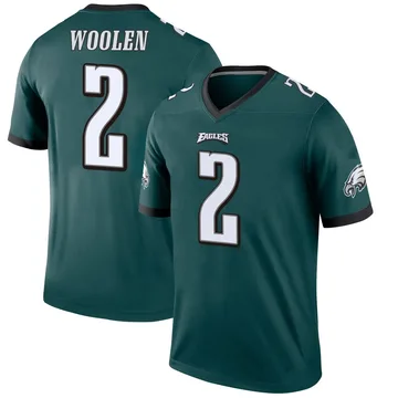 Youth Nike Philadelphia Eagles Riq Woolen Green Jersey - Legend