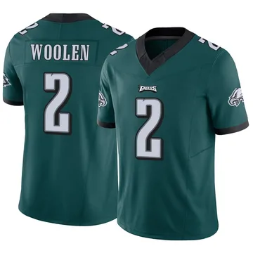 Youth Nike Philadelphia Eagles Riq Woolen Green Vapor F.U.S.E. Jersey - Limited