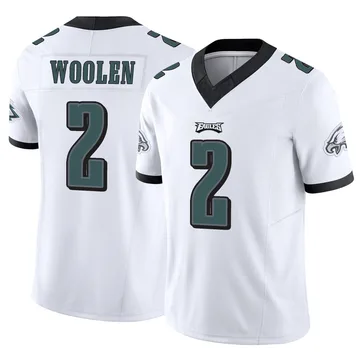 Youth Nike Philadelphia Eagles Riq Woolen White Vapor F.U.S.E. Jersey - Limited
