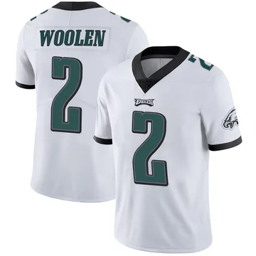 Youth Nike Philadelphia Eagles Riq Woolen White Vapor Untouchable Jersey - Limited