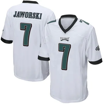 Youth Nike Philadelphia Eagles Ron Jaworski White Jersey - Game