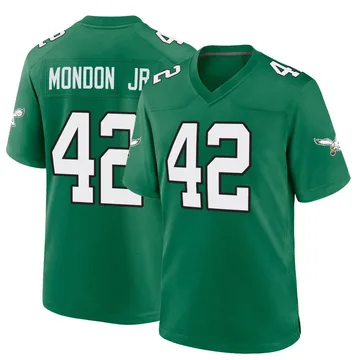 Youth Nike Philadelphia Eagles Smael Mondon Jr. Green Kelly Alternate Jersey - Game