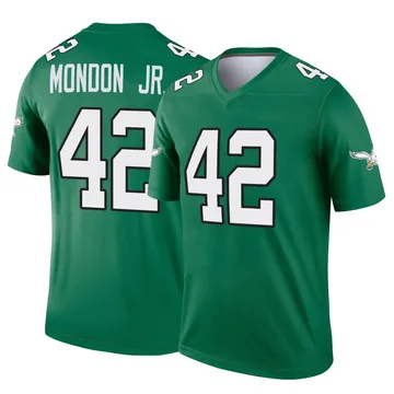 Youth Nike Philadelphia Eagles Smael Mondon Jr. Green Kelly Alternate Jersey - Legend