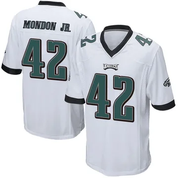 Youth Nike Philadelphia Eagles Smael Mondon Jr. White Jersey - Game
