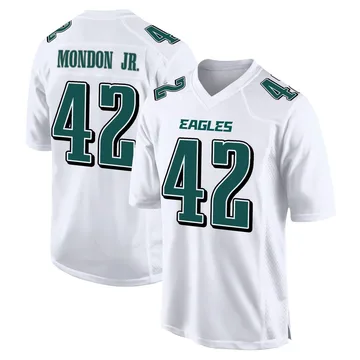 Youth Nike Philadelphia Eagles Smael Mondon Jr. White Tundra Fashion Jersey - Game