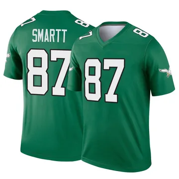 Youth Nike Philadelphia Eagles Stone Smartt Green Kelly Alternate Jersey - Legend